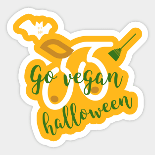 Vegan Halloween Tees Sticker